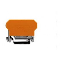 Клемма для установки модулей Разделитель оранжевый 2-проводные клеммы 22 мм шириной 2,5 mm² цвет серый